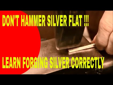 Видео: ТЕХНОЛОГИИ КОВКИ СЕРЕБРА СТЕРЛИНГОВОЙ ПРОБЫ
