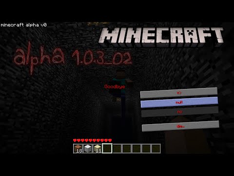 Видео: Minecraft Alpha 1.0.3 _02, здесь наказывают за АФК...😳😱