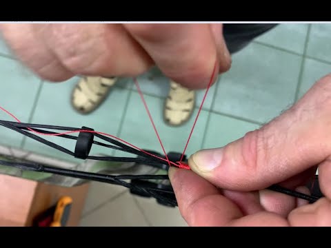 Видео: Установка пипсайта, его сервировка, а так же установка петельки на блочный лук.