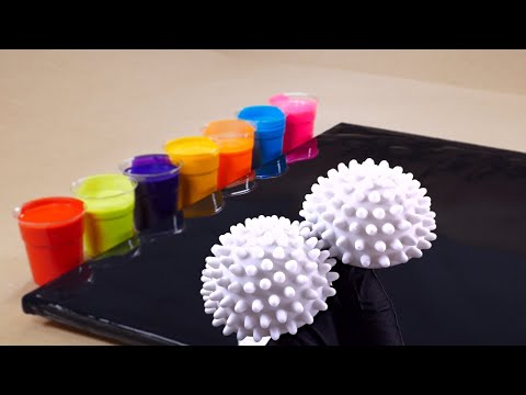 Видео: Жидкая абстракция с ручным ежиком