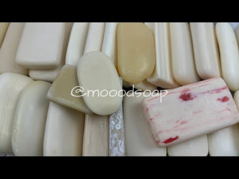 Видео: White Party | Satisfying Soap Cutting ASMR Sounds for Stress Relief | Белая Вечеринка | Резка Мыла