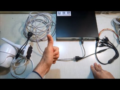 Видео: Для чего нужен разветвитель витой пары POE инжектор,сплиттер для 12 вольтовых камер видеонаблюдения.