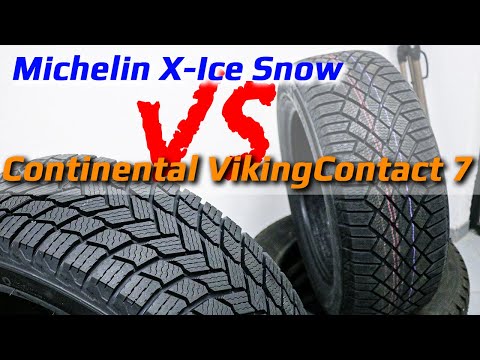 Видео: Michelin X-Ice Snow =или= Continental VikingContact 7 /// что выбрать?
