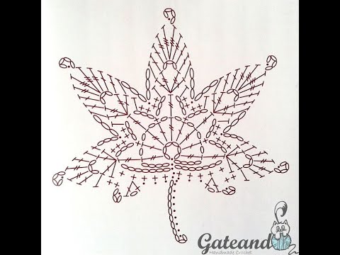 Видео: Вязание листьев.Красивые листики крючком. Пошагово Урок 253    Knitting leaves. Leaves crocheted