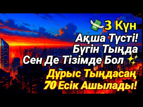 Видео: Көп адам бұл дұғаны тыңдады. және 3 күн ішінде ақша алды. Бұл кездейсоқ па? Тыңдап көр, сен де байқа