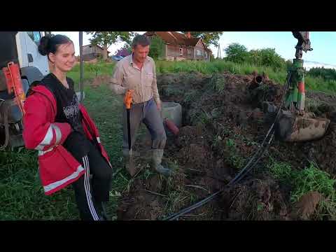 Видео: Работы на Лёхиной фазенде. Часть 8. Крайне неприятная работа. Прорыв канализации
