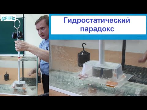 Видео: Гидростатический парадокс