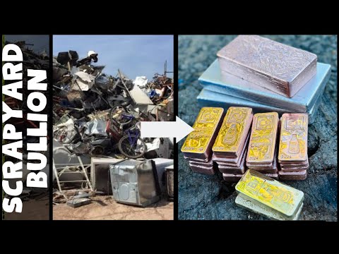 Видео: Слитки металлолома - Медь Латунь Алюминий - Плавка металла ASMR - Trash To Treasure - BigStackD