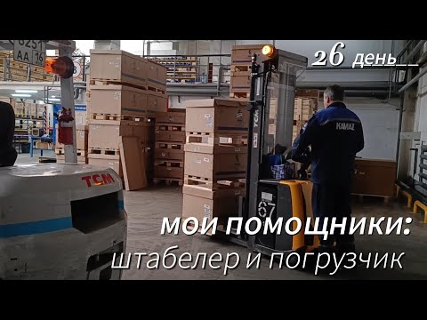 Видео: Мои помощники: штабелер и погрузчик.