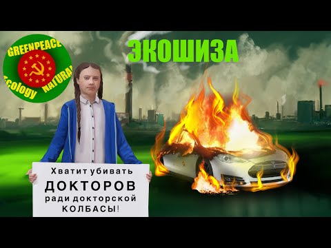 Видео: ЭКОШИЗА: веганы, электромобили, запрет нефти и глобальное потепление #экология