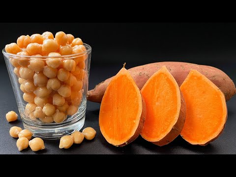 Видео: 🔥 Всего 1 чашка нута и батат! 🌱 Здоровый и полезный рецепт за минуту! Не ем мясо уже 7 лет!
