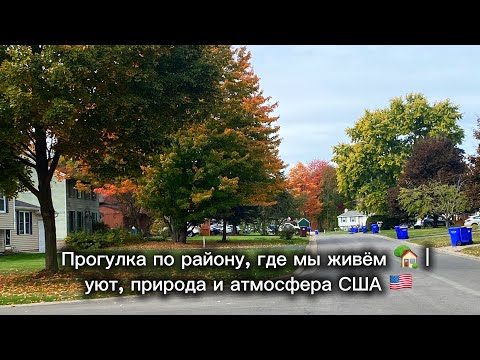 Видео: Прогулка по району, где мы живём 🏡 | уют, природа и атмосфера США 🇺🇸