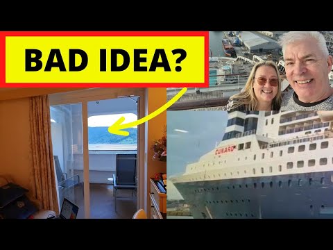Видео: САМАЯ ДЕШЕВАЯ КАЮТА С БАЛКОНОМ на лайнере Cunard Queen Mary 2 — ВАС РАЗОЧАРОВАЛА?