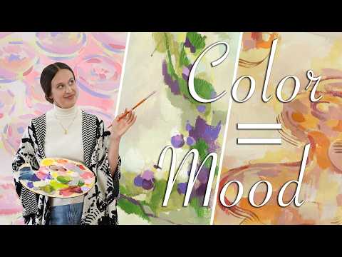 Видео: Абстрактная живопись шаг за шагом: создаем настроение с помощью цвета