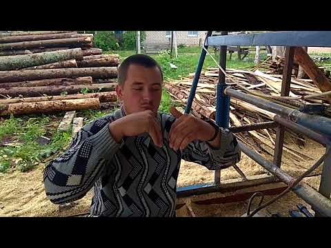 Видео: Настройка угловой дисковой пилорамы. Диск vs Гвоздь