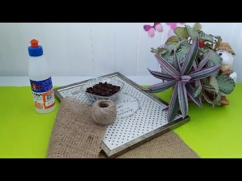 Видео: Кофейные зёрна, джутовая нить, мешковина, результат Вас удивит.