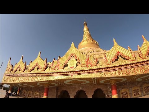 Видео: Пагода мировой Випассаны в Мумбаи, Горай - Медитационный центр Dhamma Pattana, Индия 2022