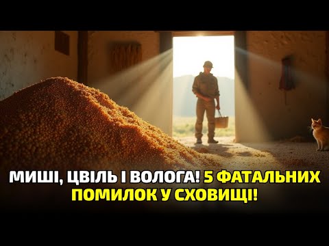 Видео: 5 страшних помилок у зерносховищі, через які зникає врожай і заводяться миші!