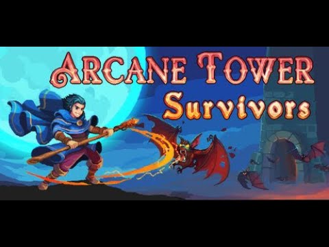 Видео: Arcane Tower Survivors. Рейден на максималках. Жаль, что игра совсем небольшая.