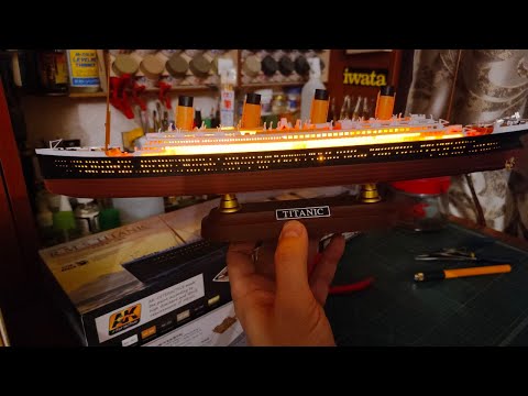 Видео: "Титаник". Сборка без клея. Новинка MENG – R.M.S.Titanic в масштабе 1/700.