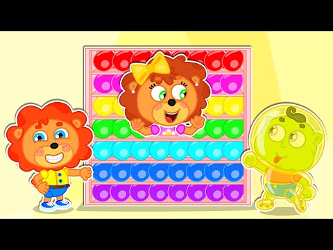 Видео: Маша и Леопольд. Ящик с шариками - Мультик для детей - Lion Family на русском