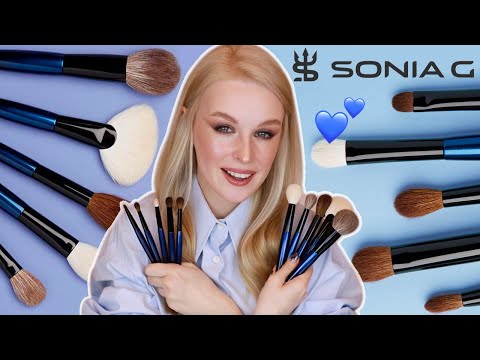 Видео: Так ли хороши японские кисти Sonia G ? Sky Face & Eye Set 💙