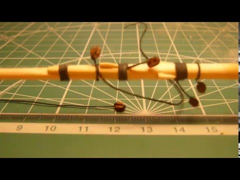 Видео: Обвязка блока на модели парусного корабля для начинающих моделистов.