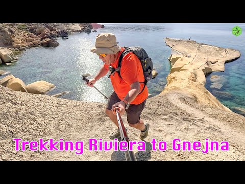 Видео: Треккинг по ривьере Гнейна Мальта
