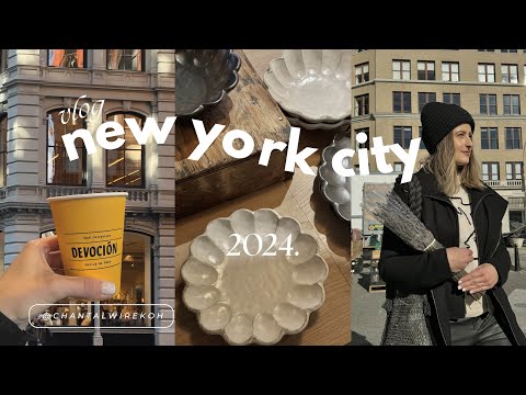 Видео: Видеоблог из Нью-Йорка 🎀 Привет, 2024! Новогодняя перезагрузка, кофе и шопинг в Flatiron, а также...