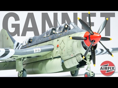 Видео: Совершенно новая модель Fairey Gannet от Airfix в масштабе 1:48 | Полная сборка | HD
