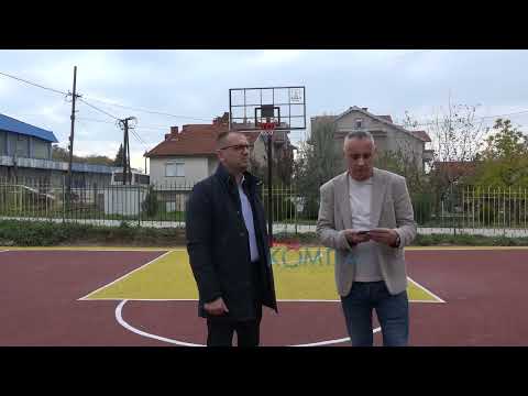 Видео: Прилеп доби уште едно современо баскет игралиште со тартан подлога во ООУ „Рампо Левката“