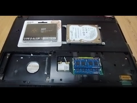 Видео: Asus k53sd, установка SSD и замена DVD на HDD