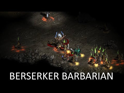 Видео: Diablo 2 - Мой МФ Берсерк Варвар (Berserker Barbarian) - Билд / Гайд (скиллы, шмот и т.д.)