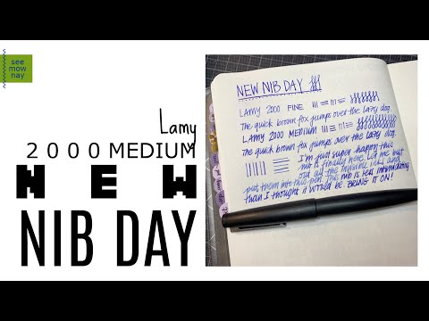 Видео: Новый день пера: перо Lamy 2000 MEDIUM — такое широкое и такое влажное!