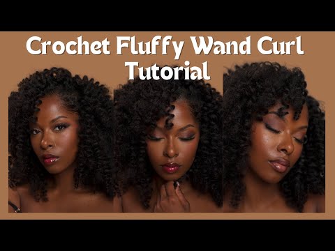 Видео: Волосы крючком Freetress Fluffy Wand Curl | Брэнди Роуз