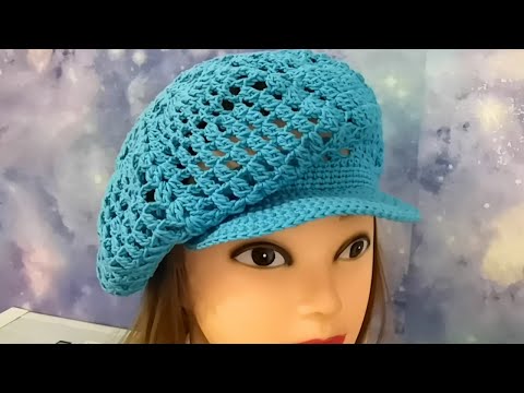 Видео: КЕПКА летняя КРЮЧКОМ. Кепка крючком размер 45-60. Keppie crocheted.