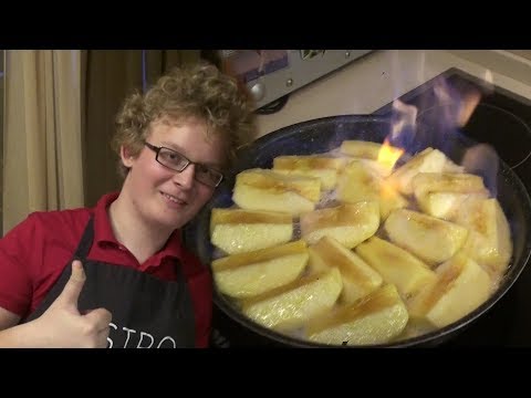 Видео: Супер рецепт запекания яблок! Попробовал французский способ  фламбе, получилось обалденно вкусно!