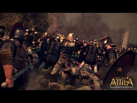 Видео: Total War Attila: сетевая битва Юты vs Вост Римская империя