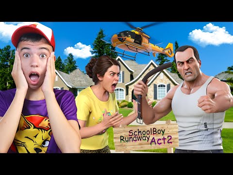 Видео: 🚁 СБЕЖАЛ ОТ ЗЛЫХ РОДИТЕЛЕЙ НА ВЕРТОЛЁТЕ? ➢ ScoolBoy Runaway 2 GTA