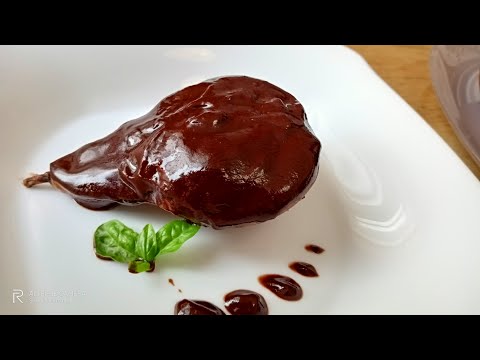 Видео: Груши запечённые в шоколаде Рецепт десерта Запечённые Фаршированные орехами Груши политые Шоколадом