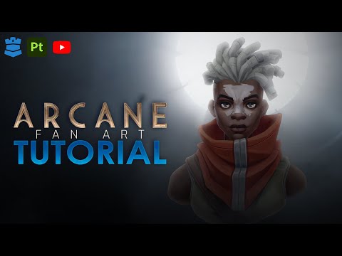 Видео: Текстура с эффектом эха, нарисованная вручную (Arcane) | Учебное пособие