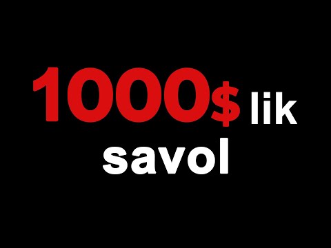 Видео: 1000$ лик савол