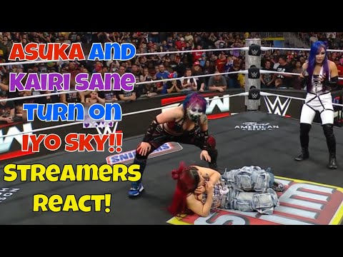 Видео: Реакция стримеров! Аска и Кайри выступают против Иё!! #wwe #рестлинг #wweraw
