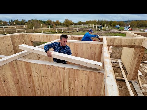 Видео: Немецкий деревянный дом. Полный процесс строительства