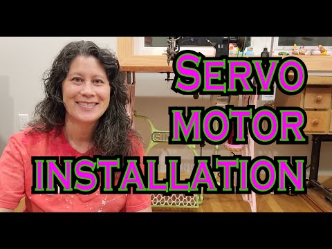 Видео: Установка серводвигателя на промышленную швейную машину