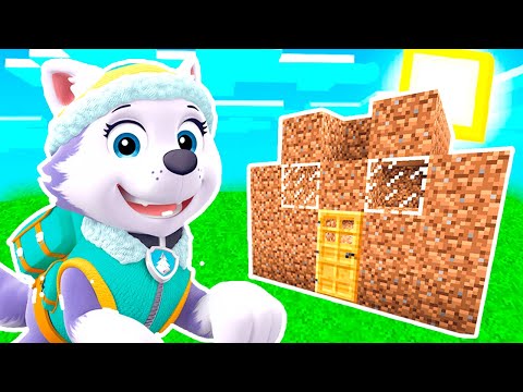 Видео: ВСТРЕТИЛ ЭВЕРЕСТ ЩЕНЯЧИЙ ПАТРУЛЬ и ПОСТРОИЛ ЕЙ ДОМ в МАЙНКРАФТ