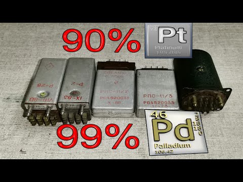Видео: Платина, Палладий в реле РПС-5, РПС-11