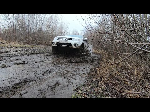 Видео: Патриот, Паджеро спорт 2 и Кайрон. Проверка на проходимость