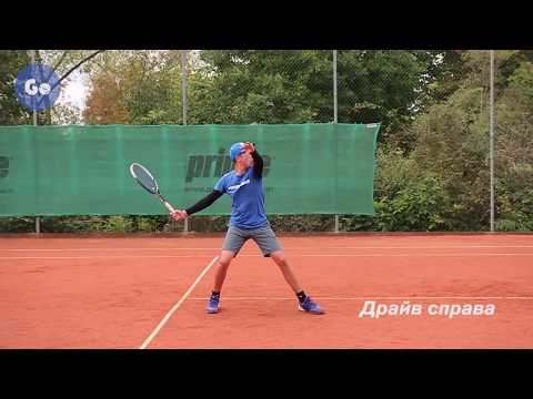 Видео: Уверенная игра у сетки в теннисе. Часть 9: Драйв