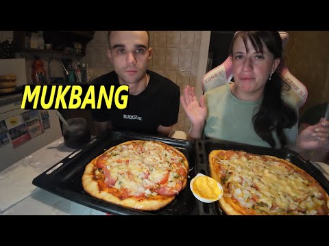 Видео: МУКБАНГ ДОМАШНЯЯ ПИЦЦА / EATING MUKBANG ASMR АСМР #asmr #eating #breakfast #mukbang #food